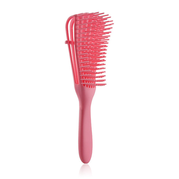 NNEDSZ 3PCS Pink Octopus-Style Detangling Brush - 8 Flexible Arms for Effortless Hair Styling