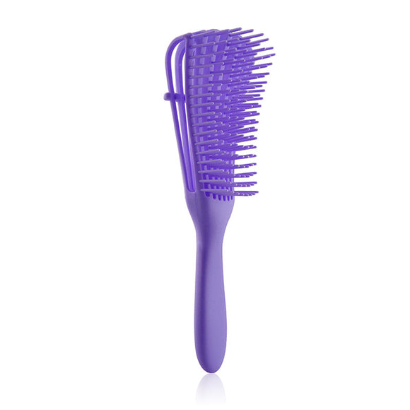 NNEDSZ 3PCS Purple Octopus-Style Detangling Brush - 8 Flexible Arms for Effortless Hair Styling