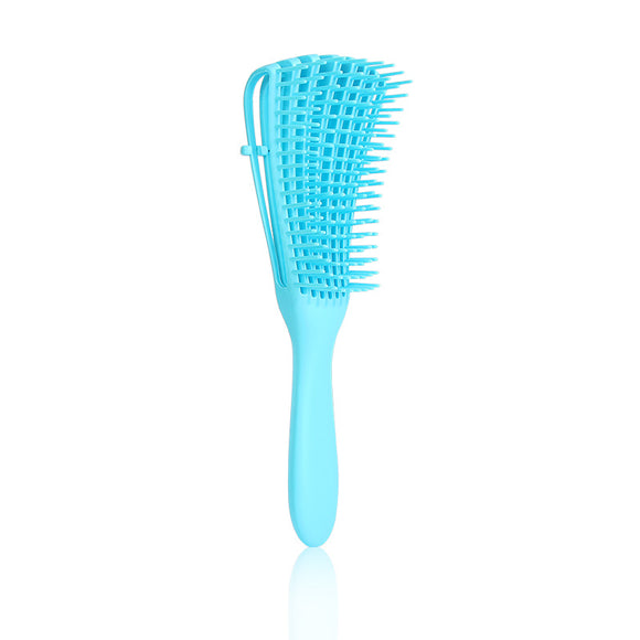 NNEDSZ 3PCS Blue Octopus-Style Detangling Brush - 8 Flexible Arms for Effortless Hair Styling
