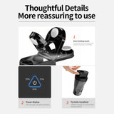 NNEDSZ Black High-Powered Portable Blender - Large-Capacity, Ice-Crushing On-the-Go Juicer