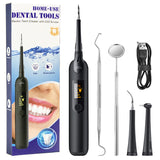 NNEDSZ Rechargeable Electric Dental Scaler with LED Display and Cleaning Kit - 250mAh Battery, Home-Use Plaque Remover
