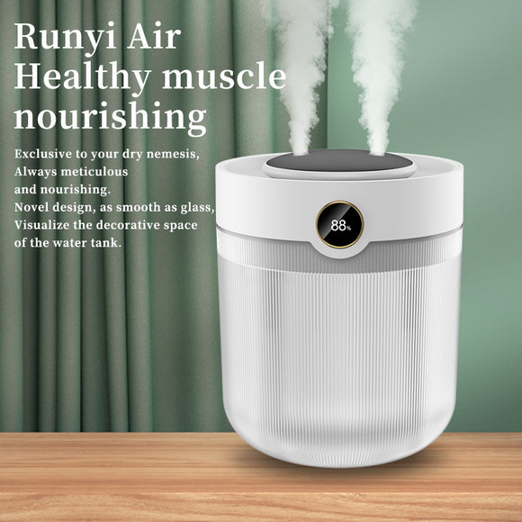 NNEDSZ 2000ML Large Capacity Humidifier with LED Display - Silent Cool Mist Air Humidifier for Home and Office