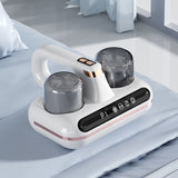 NNEDSZ White Without humidity display Wireless Dust Mite Vacuum Cleaner with UV Sterilization and 10000Pa Suction - Model HK-518