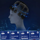 NNEDSZ Black Standard B model [5 modes + vibration + timing]  Multifunctional Electric Head Massager with 14 Nodes- Scalp Stress Relief