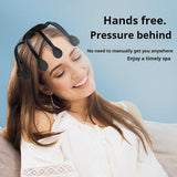 NNEDSZ White Standard B model [5 modes + vibration + timing]  Multifunctional Electric Head Massager with 14 Nodes- Scalp Stress Relief