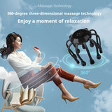 NNEDSZ White Upgraded B model [5 modes + vibration + timing + red light]  Multifunctional Electric Head Massager with 14 Nodes- Scalp Stress Relief