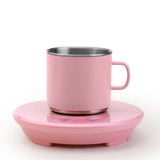 NNEDSZ Pink Multifunctional Cooling and Heating Cup with Mug - 10W Rapid Temperature Adjustment