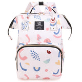 NNEDSZ Large Capacity Multi-Functional Baby Diaper Backpack - Stylish and Travel-Friendly Mummy Bag Pink