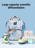 NNEDSZ Large Capacity Multi-Functional Baby Diaper Backpack - Stylish and Travel-Friendly Mummy Bag Red