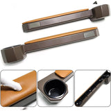 NNEDSZ Toyota Land Cruiser FJ76/FJ79 Center Console and Door Armrest Cup Holder Set - Brown Leather