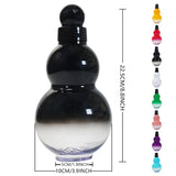 NNEDSZ 32oz Black Myth Wukong Inspired Gourd Water Plastic Yellow Bottle - Decorative Double-Layer Flask with Calligraphy and Accessories