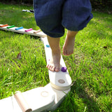 NNEDSZ Wooden Sensory Balance Beam Set for Kids - Indoor and Outdoor Balance Training