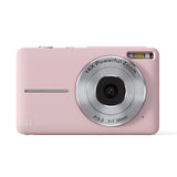 NNEDSZ Pink DC403 Digital Camera Bundle - Fixed Focus, 2.4-Inch Screen, 32GB Memory Card Included