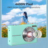 NNEDSZ Pink DC403 Digital Camera Bundle - Fixed Focus, 2.4-Inch Screen, 32GB Memory Card Included