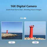 NNEDSZ Black DC403 Digital Camera - 16x Zoom , 2.4-Inch IPS Screen, 32GB Memory Card Included