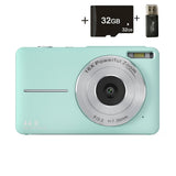 NNEDSZ Green DC403 Digital Camera - 16x Zoom , 2.4-Inch IPS Screen, 32GB Memory Card Included