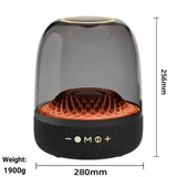 NNEDSZ LP90 White 360° Bluetooth Home Theater Speaker - LED Light Effect, 120W Surround Sound