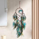 NNEDSZ Handmade Dream Catcher with Feathers - Bohemian Wall Hanging Decorative Wind Chime