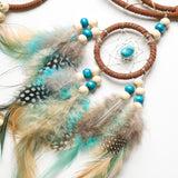 NNEDSZ Handmade Dream Catcher with Feathers - Bohemian Wall Hanging Decorative Wind Chime