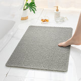 NNEDSZ Gray Non-Slip Loofah-Style Bathroom Mat - Quick-Dry and Soft 44*75cm