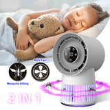 NNEDSZ Portable Rechargeable Mosquito Killer Lamp with Adjustable Fan - 8000mAh Battery