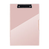 NNEDSZ Pink A4 Plastic Document Storage Clipboard- Portable and Durable