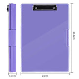 NNEDSZ Pink A4 Plastic Document Storage Clipboard- Portable and Durable