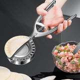 NNEDSZ Stainless Steel Dumpling Maker with Handle - 304 Food-Grade Material