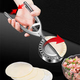 NNEDSZ Stainless Steel Dumpling Maker with Handle - 304 Food-Grade Material