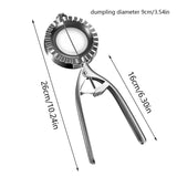 NNEDSZ Stainless Steel Dumpling Maker with Handle - 304 Food-Grade Material