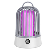 NNEDSZ Gray Electric Mosquito Killer Lamp with Dual Modes - 1200MA USB Rechargeable