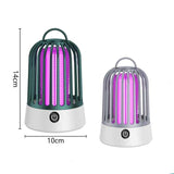 NNEDSZ Gray Electric Mosquito Killer Lamp with Dual Modes - 1200MA USB Rechargeable