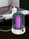 NNEDSZ Yellow Electric Mosquito Killer Lamp with Dual Modes - 1200MA USB Rechargeable