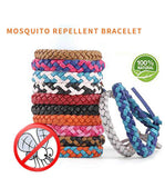 NNEDSZ Natural Mosquito Repellent Bracelet - Adjustable and Long-Lasting, Set 2 (12PCS, Random Colors)