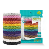 NNEDSZ Natural Mosquito Repellent Bracelet - Adjustable and Long-Lasting, Set 4 (12PCS, Random Colors)