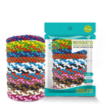 NNEDSZ Natural Mosquito Repellent Bracelet - Adjustable and Long-Lasting, Set 5 (12PCS, Random Colors)