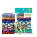 NNEDSZ Natural Mosquito Repellent Bracelet - Adjustable and Long-Lasting, Set 6 (12PCS, Random Colors)