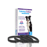 NNEDSZ Black Calming Collars for Dogs - Natural Stress Relief, Adjustable, 4 Pack