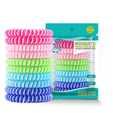 NNEDSZ Natural Mosquito Repellent Coil Bracelet - Adjustable and DEET-Free, 350 Hours Protection, One set contains 10 pieces, three sets in total (30 pieces)