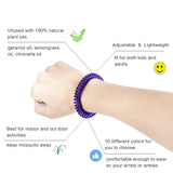 NNEDSZ Natural Mosquito Repellent Coil Bracelet - Adjustable and DEET-Free, 350 Hours Protection, One set contains 10 pieces, three sets in total (30 pieces)