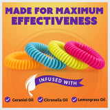 NNEDSZ Natural Mosquito Repellent Coil Bracelet - Adjustable and DEET-Free, 350 Hours Protection, One set contains 10 pieces, three sets in total (30 pieces)