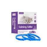 NNEDSZ Blue Calming Collars for Cats - Natural Anxiety Relief, Adjustable, 3 Pack (2 set/6PCS)