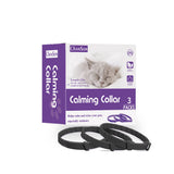 NNEDSZ Black Calming Collars for Cats - Natural Anxiety Relief, Adjustable, 3 Pack (2 set/6PCS)