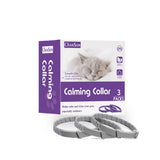 NNEDSZ Gray Calming Collars for Cats - Natural Anxiety Relief, Adjustable, 3 Pack (2 set/6PCS)