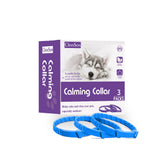 NNEDSZ Blue Calming Collars for Dogs - Natural Stress Relief, Adjustable, 3 Pack (2 set/6PCS)