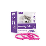 NNEDSZ Pink Calming Collars for Dogs - Natural Stress Relief, Adjustable, 3 Pack (2 set/6PCS)
