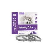 NNEDSZ Gray Calming Collars for Dogs - Natural Stress Relief, Adjustable, 3 Pack (2 set/6PCS)