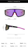 NNEDSZ UV400 Sports Sunglasses with Polarized TAC Lens - Black/Blue