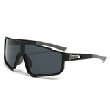 NNEDSZ UV400 Sports Sunglasses with Polarized TAC Lens - Black/Black