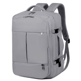 NNEDSZ Gray Capacity Travel Backpack with USB Charging Port - Gray